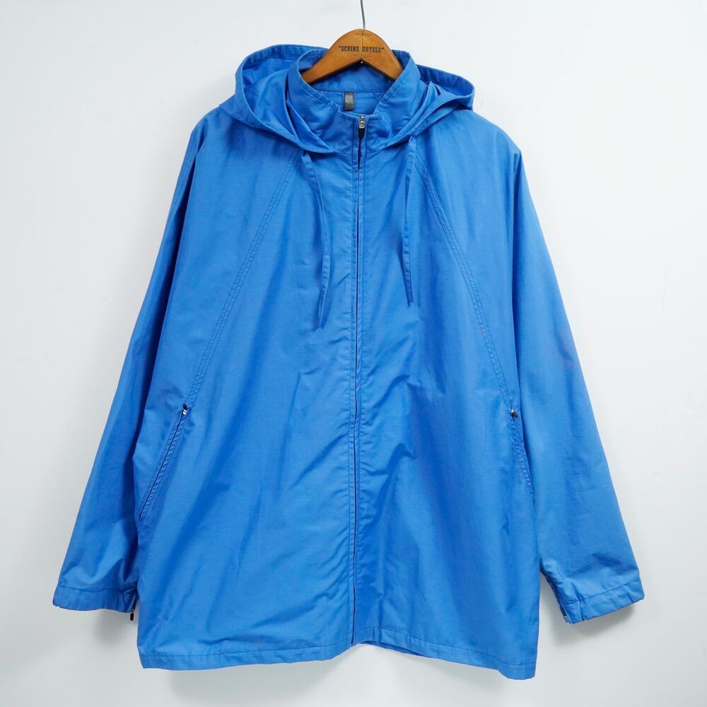 COS To The Sea Collection XL Oversized Blue Windbreaker Jacket Convertible